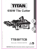 Preview for 1 page of Titan TTB597TCB Instructions Manual