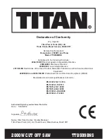 Preview for 25 page of Titan TTB599BNS Original Instructions Manual