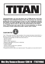 Preview for 2 page of Titan TTB774VAC Manual