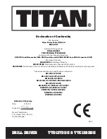 Preview for 21 page of Titan TTD127DDH Safety And Operating Manual