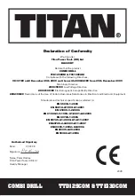 Предварительный просмотр 21 страницы Titan TTD129COM Safety And Operating Manual