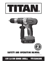 Titan TTI526COM Safety And Operating Manual предпросмотр