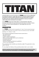 Preview for 2 page of Titan TTL530GBC Safety And Operating Manual