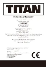 Preview for 36 page of Titan TTL530GBC Safety And Operating Manual