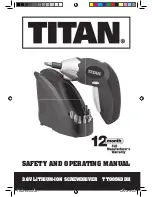 Titan TTO054DDH Safety And Operating Manual предпросмотр