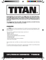 Предварительный просмотр 3 страницы Titan TTO054DDH Safety And Operating Manual