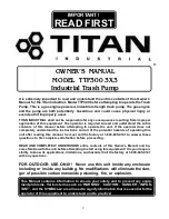 Предварительный просмотр 2 страницы Titan TTP-300 Owner'S Manual