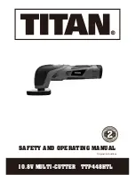 Preview for 1 page of Titan TTP448HTL Safety And Operating Manual