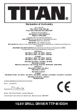 Предварительный просмотр 20 страницы Titan TTP451DDH Operating Manual