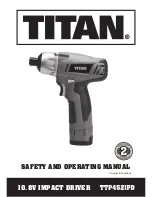 Preview for 1 page of Titan TTP452IPD Safety And Operating Manual