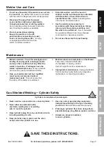 Предварительный просмотр 5 страницы Titanium MIG 140 Owner'S Manual & Safety Instructions