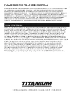 Предварительный просмотр 32 страницы Titanium MIG 140 Owner'S Manual & Safety Instructions