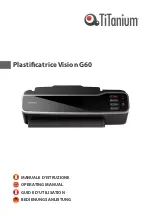 Titanium Plastificatrice Vision G60 Operating Manual preview