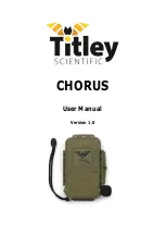 Preview for 1 page of TiTLEY Scientific CHORUS User Manual