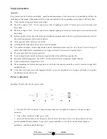 Preview for 3 page of Titon-Blue TR-M336 User Manual