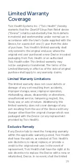 Preview for 29 page of Tivic Health ClearUP User Manual