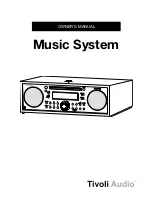 Preview for 1 page of Tivoli Audio MUSIC SYSTEM Owner'S Manual