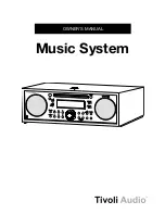 Предварительный просмотр 1 страницы Tivoli Audio MUSIC SYSTEM Owner'S Manual