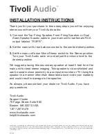 Tivoli Audio SSTPE Installation Instructions preview