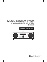 Предварительный просмотр 1 страницы Tivoli Audio TWO+ Owner'S Manual