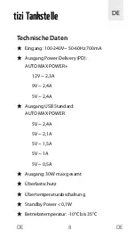 Preview for 8 page of Tizi tankstelle Manual