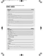 Preview for 2 page of TJ DWS-5800 User Manual