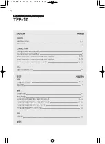 Preview for 2 page of TJ TEF-10 User Manual