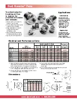 Preview for 2 page of TJERNLUND DUCT BOOSTER IN-LINE DUCT FANS 8500380 REV. A 0104 Manual