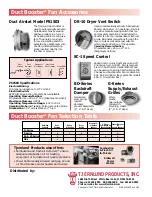 Preview for 4 page of TJERNLUND DUCT BOOSTER IN-LINE DUCT FANS 8500380 REV. A 0104 Manual