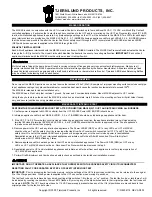 Preview for 1 page of TJERNLUND MAC4E CONTROL (COMPATIBLE WITH UC1 CONTROL) 8504112 REV A 0803 Operating And Mounting Instructions