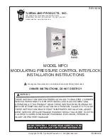 TJERNLUND MPCI Installation Instructions Manual preview