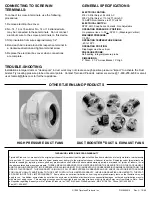 Preview for 2 page of TJERNLUND PS1503 DUCT AIRSTAT FAN PROVING SWITCH REV A 1099 Manual