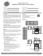 Preview for 1 page of TJERNLUND VSUB16R Datasheet