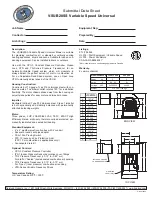 Preview for 1 page of TJERNLUND VSUB20SS Datasheet