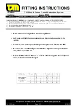 TJM 070AB15N46E Fitting Instructions Manual preview