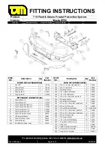 Preview for 2 page of TJM 070AB15N46E Fitting Instructions Manual