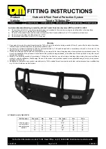 Preview for 1 page of TJM 070SB13F69G Fitting Instructions Manual