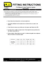 Предварительный просмотр 1 страницы TJM 070SB13L46E Fitting Instructions Manual