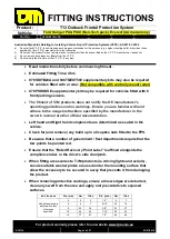 TJM 070SB13N20A Fitting Instructions Manual предпросмотр