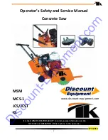 TK JCS Operator'S Safety And Service Manual preview