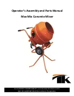 Предварительный просмотр 1 страницы TK Max Mix Assembly And Parts Manual