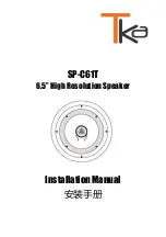 Предварительный просмотр 1 страницы TKA SP-C61T Installation Manual