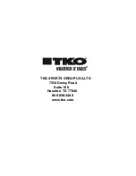 Preview for 7 page of Tko Sports Group 870VKR-B Assembly Manual