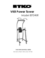 Предварительный просмотр 1 страницы Tko Sports Group 870VKR Assembly Instructions Manual