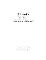 Предварительный просмотр 1 страницы TL Audio Ebony A1 User Manual