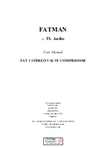 Предварительный просмотр 1 страницы TL Audio FATMAN FAT 1 User Manual