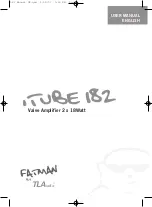 TL Audio Fatman iTube 182 User Manual preview