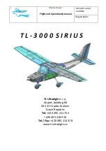 Preview for 1 page of TL Ultralight TL-3000 Sirius Flight And Operational Manual