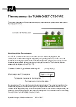 Предварительный просмотр 1 страницы TLA CTS-7-PE Quick Start Manual