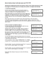 Предварительный просмотр 2 страницы TLA CTS-7-PE Quick Start Manual